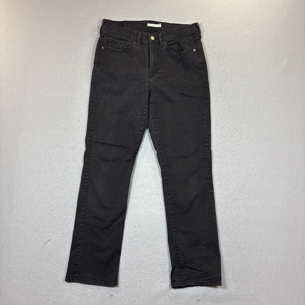Levi's Women's Jeans Size 10 Black Classic Straight Stretch Mid Rise Denim
